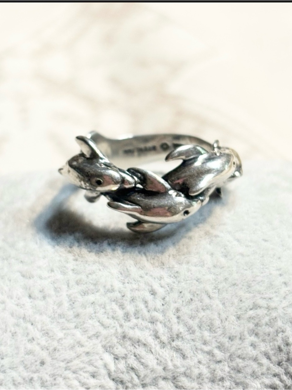 Kabana Sterling Silver Dolphin Pid Rings size 7 - Picture 5 of 10